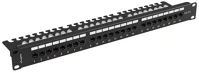 Lanberg UTP 24PORT árnyékolatlan kábelrendezős fekete patch panel kép