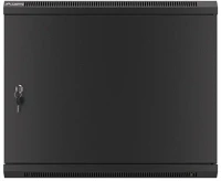 Lanberg WF01-6409-00B mély:450 mag:512 lapraszerelt fémajtós fekete fali rack szekrény kép