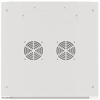 Lanberg WF01-6618-10S MÉLY:600mm MAG:907mm lapraszerelt üvegajtós szürke fali rack szekrény kép