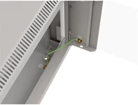 Lanberg WF03-5306-10S MÉLY:350mm MAG:370mm lapraszerelt üvegajtós szürke fali rack szekrény kép