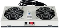 Lande LN-FAN-THM-2FWM-LG Ventilátor egység fali rack szekrényhez 2 ventilátor termosztáttal kép