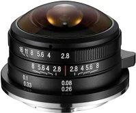 Laowa VE428MFT 4mm f/2.8 circular fisheye mft objektív kép