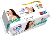 Lara DA503XSZBA8699444261188 Prémium nedves törlőkendő, alkoholmentes, parabénmentes púder illatú kép