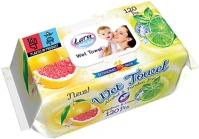Lara LR108 Nedves törlőkendő, alkoholmentes, parabénmentes citrus illatú kép