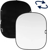 Lastolite LL LB5921 Plain összecsukható kétoldalú háttér 1.8x2.15m black/white kép