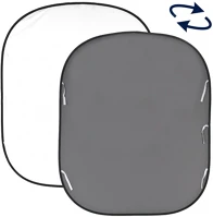 Lastolite LL LB67GW Plain összecsukható kétoldalú háttér 1.8x2.15m white/midgrey kép