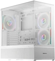 Lc power 812W Gaming 812w quartz vision tempered glass white kép