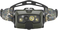 Led lenser 503089 Hf8r core rgb 1600lm/210m, li-ion, tölthető fejlámpa, terepmintás kép