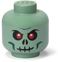 Lego® 40310803 Tárolódoboz, fej, kicsi, green skeleton kép