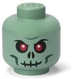 Lego® COR_L40310803 Tárolódoboz, fej, kicsi, green skeleton kép