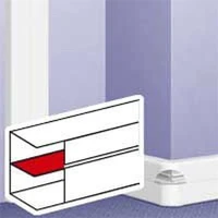 Legrand 010473 Dlp 65 mm magas fedéltartóval válaszfal 2m/db kép