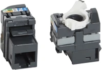 Legrand 033180 CAT.5E UTP rj45 árnyékolatlan 180fok 100mhz gyorscsatlakozós keystone jack kép