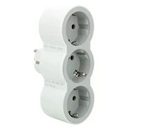 Legrand 694518 2P+F 694518 2p+f hármas elosztó biztonsági zsaluval, 16 a kép