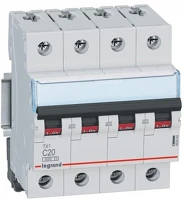 Legrand 403563 Tx3 4p 6ka c 20a kismegszakító kép
