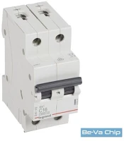 Legrand 419224 Rx3 c16 6ka bic 2 pólusú kismegszakító kép