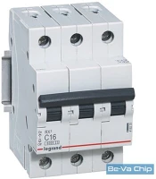 Legrand 419235 Rx3 c16 6ka bic 3 pólusú kismegszakító kép