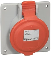 Legrand 555189 P17 tempra pro dafbe-164k06 m400v ip44 döntött aljzat kép