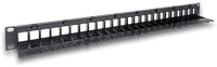 Legrand UTP/FTP Legrand Linkeo patchpanel 24 modulhely (modulok nélkül), KEYSTONE UTP/FTP modulhoz, fém kábeltartóval kép