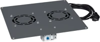 Legrand 646430 2 ventilátoros tetőventilátor és termosztát lineko álló rack szekrényhez kép