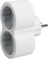 Legrand 694516 2X 694516 2x schuko aljzat fehér-szürke elosztó biztonsági zsaluva kép