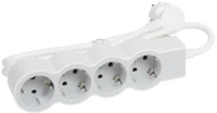Legrand 694552 4X 694552 4x schuko aljzat 1,5m vezetékkel fehér-szürke elosztósor kép