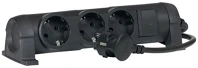 Legrand 694601 Con 1,5m vezetékkel fekete 3x2p+f elosztósor kép