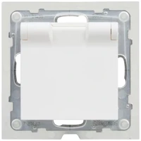 Legrand 721123 Suno 2p+f földelt fehér csatlakzóaljzat kép