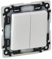 Legrand 752155 Valena life ip44 fehér csillárkapcsoló kép