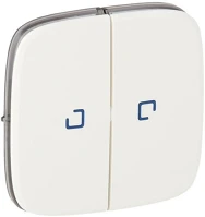 Legrand 755225 Valena allure fényjelzős fehér kettős kapcsoló burkolat kép