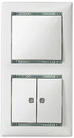 Legrand 774112 Valena kettős jelzőfénnyel elefántcsont váltókapcsoló kép
