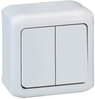 Legrand 782361 Forix ip44 fehér kettős váltókapcsoló kép