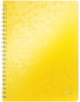 Leitz 01.0097706 Spirálfüzet vonalas  wow a/4 80 lapos sárga kép