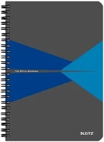 Leitz 01.0161703 Spirálfüzet  office a/5 karton borítóval 90 lapos vonalas kék kép