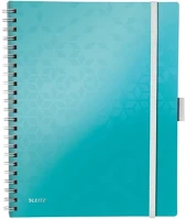Leitz 01.0164624 Spirálfüzet kockás  wow active a/4 80 lapos jégkék kép