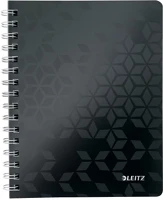 Leitz 01.0169701 Spirálfüzet kockás  wow a/5 80 lapos fekete kép