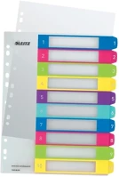 Leitz 02.00700 Regiszter  wow a/4 műanyag nyomtatható extra széles 1-10 kép