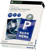 Leitz 09.00210 Lamináló fólia  a/4 250 mikron 100 íves fényes kép