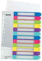 Leitz 12440000 Regiszter  wow műanyag nyomtatható extra széles 1-12 kép