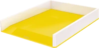 Leitz 53611016 Wow kettős színhatású irattálca, fehér-sárga (53611016) kép
