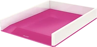 Leitz 53611023 Wow kettős színhatású irattálca, fehér-rózsaszín (53611023) kép