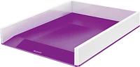 Leitz 53611062 Wow kettős színhatású irattálca, fehér-lila (53611062) kép
