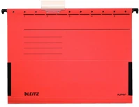 Leitz 19860125 Függőmappa oldalvédelemmel  alpha standard a/4 karton piros 25 darabos kép
