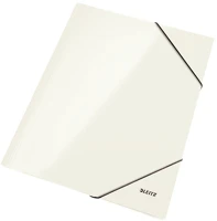 Leitz 39820001 Gumis mappa  metálfényű fehér kép