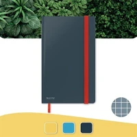 Leitz 44540089 Leitz COSY Soft touch A5 bársony szürke kockás jegyzetfüzet kép