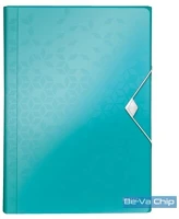 Leitz 45890051 Wow polipropilén jégkék harmonika irattartó kép