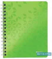 Leitz 46410054 Wow a5 80lapos kockás zöld spirálfüzet kép