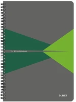 Leitz 46470055 spirálfüzet, a4, kockás, 90 lap, laminált karton borító, leitz 