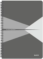 Leitz 46470085 spirálfüzet, a4, kockás, 90 lap, laminált karton borító, leitz 