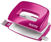 Leitz 50601023 Lyukasztó, kétlyukú, 10 lap, fém, mini,  
