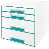 Leitz 52132051 Irattároló, műanyag, 4 fiókos,  